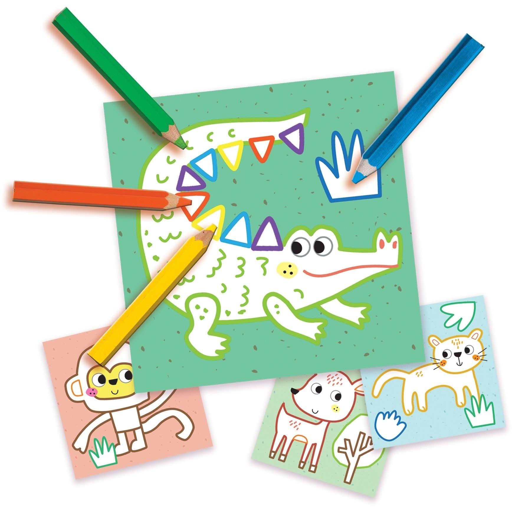 3-in-1 Fingerpainting Colouring Set