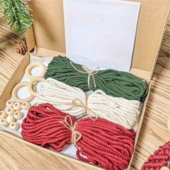 3pcs Woven Christmas Tree DIY Kit Craft Gift Set Perfect For Family Friends