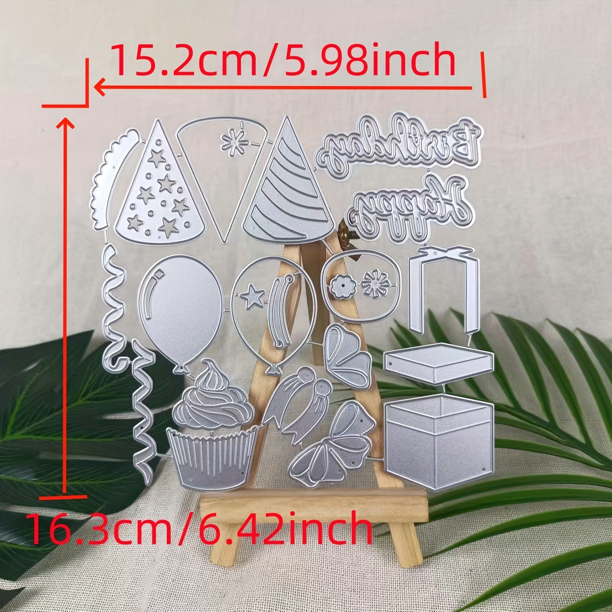 1Pc Happy Birthday Gift Metal Cutting Dies DIY Card Scrapbook Decoration