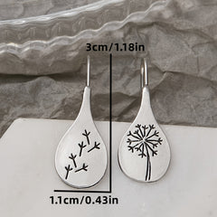 Dandelion Earrings Engagement Alloy Pendant Jewelry