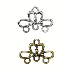 20pcs Vintage Hollow Flower Jewelry Connector for DIY Jewelry Making