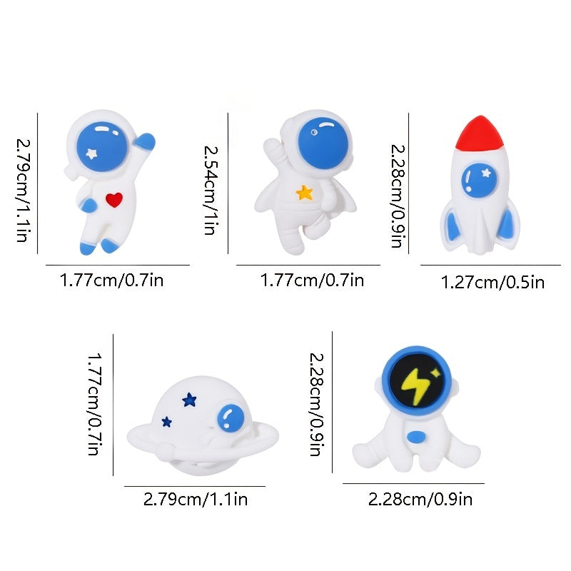 Cartoon Astronaut Resin Spaceman Pin Brooches for Kids