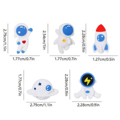 Cartoon Astronaut Resin Spaceman Pin Brooches for Kids