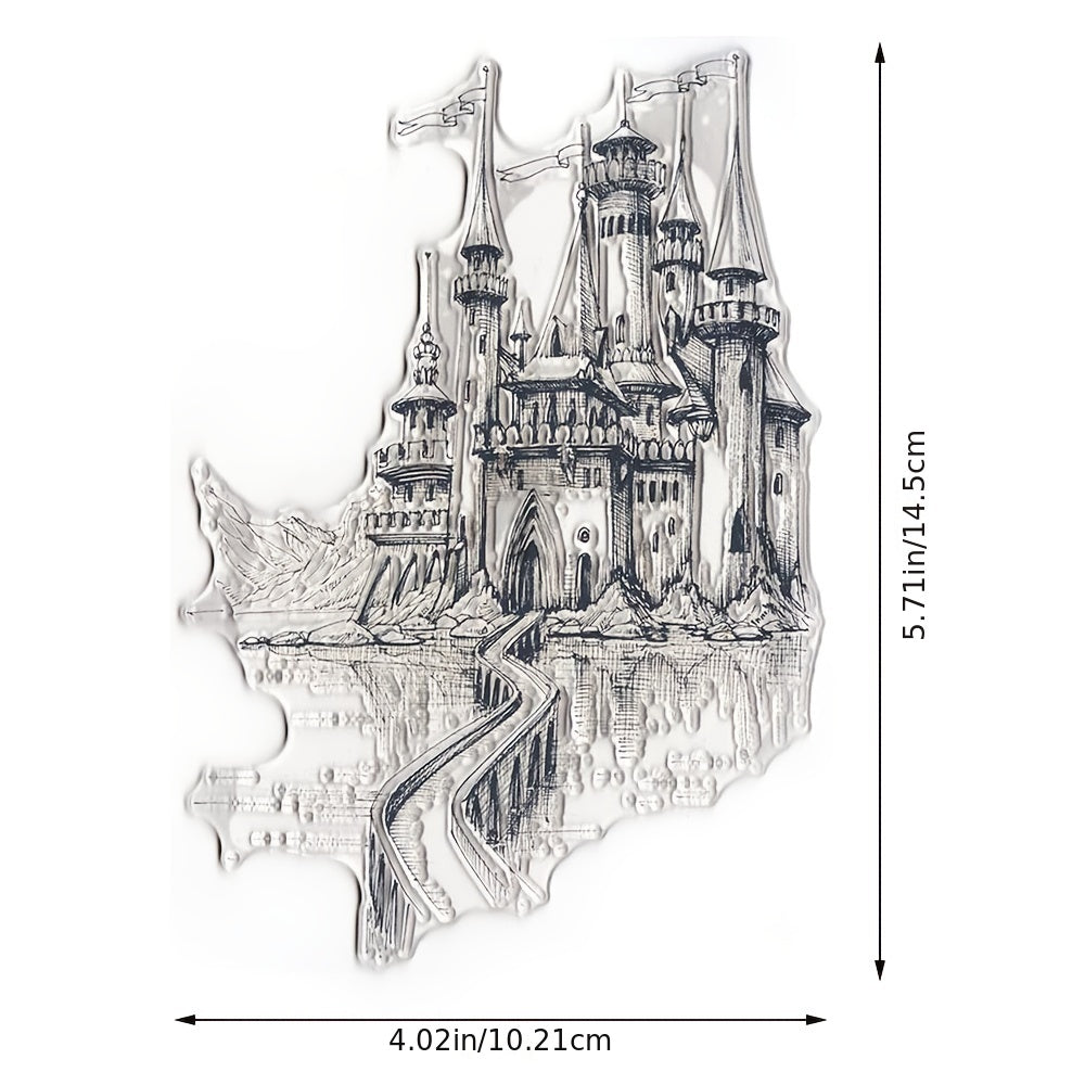 Fairy Tale Castle Mountain Clear Rubber Stamps