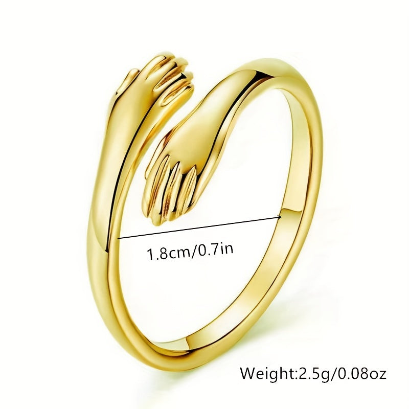 Vintage Adjustable Cuff Ring Anti anxiety Jewelry Men Women