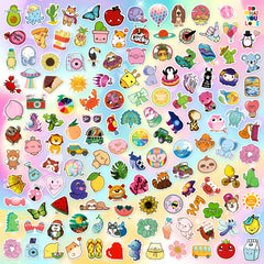 1000pcs Cartoon Colorful Doodle Stickers Water Cup Notebook Journal Decoration
