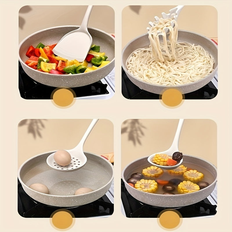 6pcs Silicone Kitchen Utensils Set Heat Resistant Cooking Set For Non-stick Pans