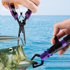 2pcs Fishing Pliers Plastic Handle Stainless Steel Fish Controller