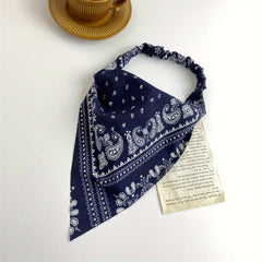Boho Vintage Turban Headwrap Triangle Kerchief Bandanas For Women Girls