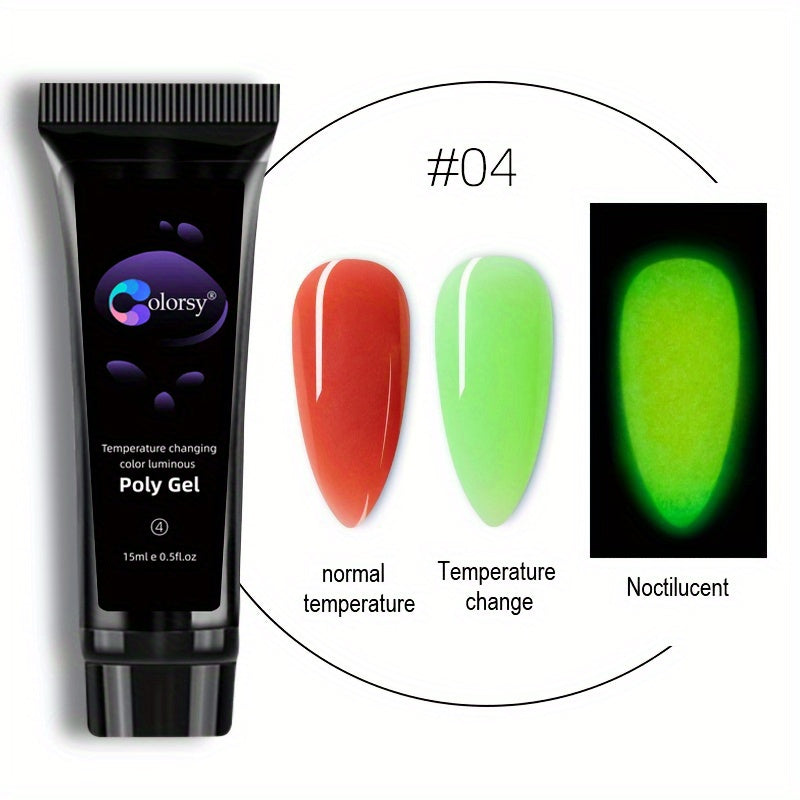 15ml Temperature Sensitive Nail Extension Gel Kit with Tips