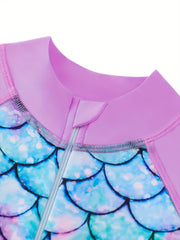 Adorable Girls Mermaid Swimsuit for Pool Fun