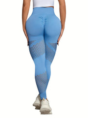 High Waist Ripped Leggings Sports Fitness Yoga Pants