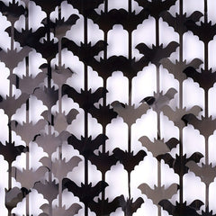 Halloween Bat Pattern Rain Silk Curtain Decoration