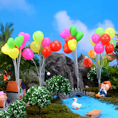 Mini Balloon Fairy Garden Dollhouse Craft Plant Pot Ornament Home Room