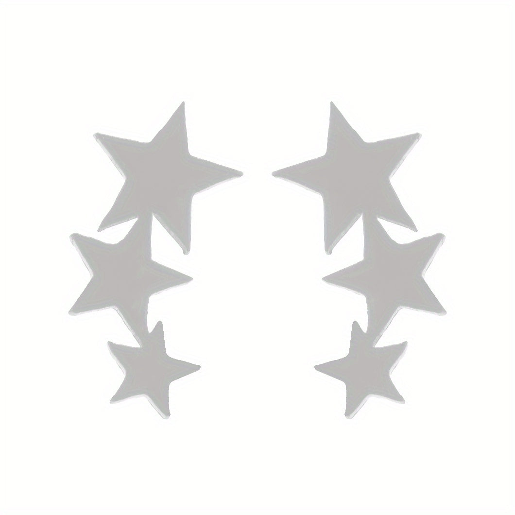 Stainless Steel Geometric Star Stud Earrings Small Earrings