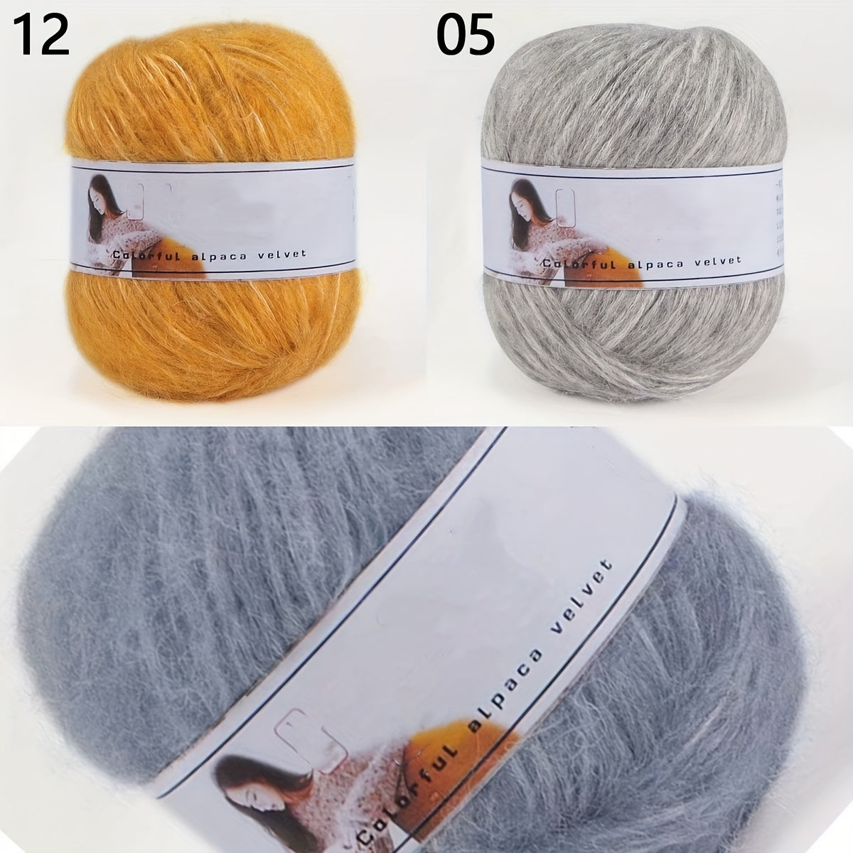 60g Colorful Dot Fancy Thread for DIY Coat Scarf