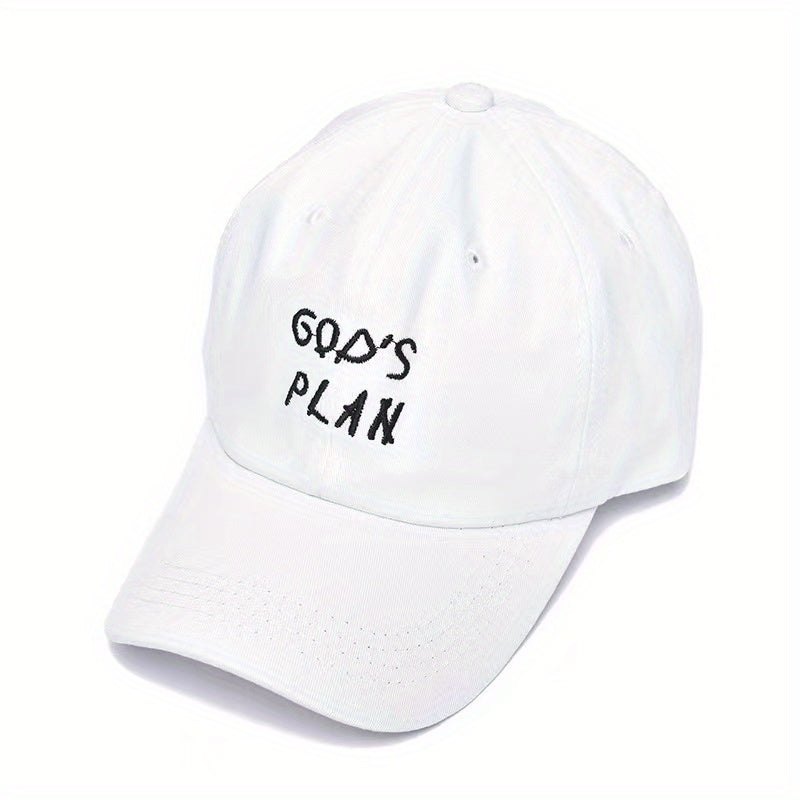 GOD'S PLAN Embroidery Baseball Cap Solid Dad Hats Unisex Sun Hats