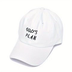 GOD'S PLAN Embroidery Baseball Cap Solid Dad Hats Unisex Sun Hats