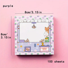 Painting Style Portable Sticker Hand Tear Colorful Message Sticker