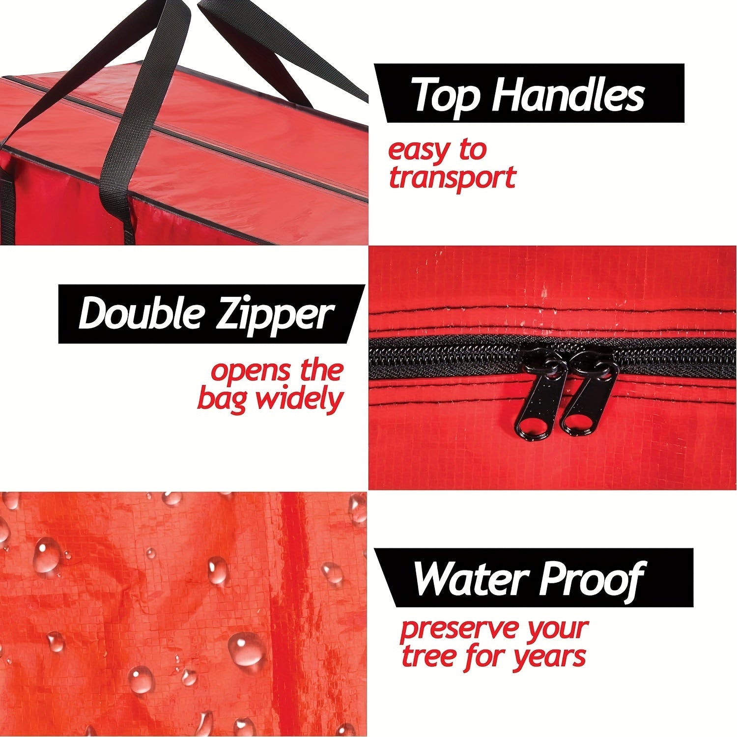 Christmas Gift Bags Tote With Reinforced Handles Non Woven Xmas Bag