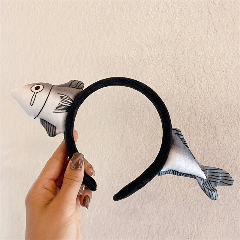 Funny Plush Shark Carrot Headband for Girls
