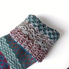 5 Pairs Geometric Pattern Ethnic Style Socks Women's Stockings