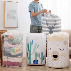 Large Clothes Quilt Storage Bag Drawstring Home Organization