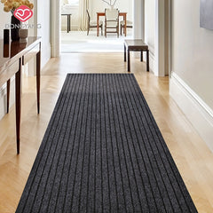 Striped Runner Rug Dirt Resistant Modern Kitchen Outdoor Doormat
