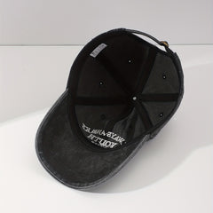 Men's Washed Trucker Hat Alphabet Baseball Cap