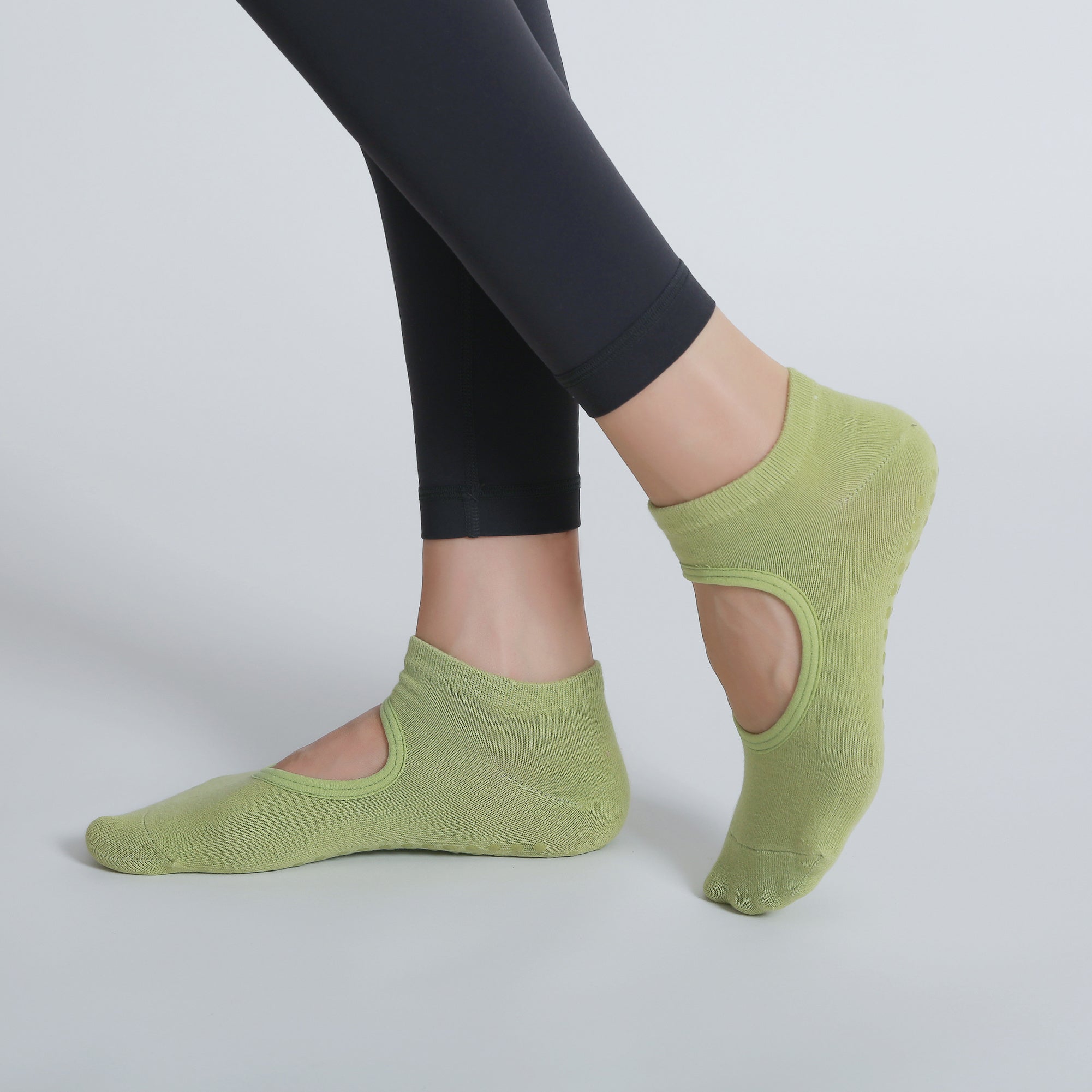 Breathable Non Slip Backless Yoga Socks for Pilates Ballet Barre