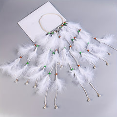 Boho Faux Feather Hair Rope Western Style Headband Hippie Style Hair Accessories