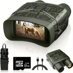 Night Vision Goggles Military Binoculars Rechargeable Lithium 32G Memory Card