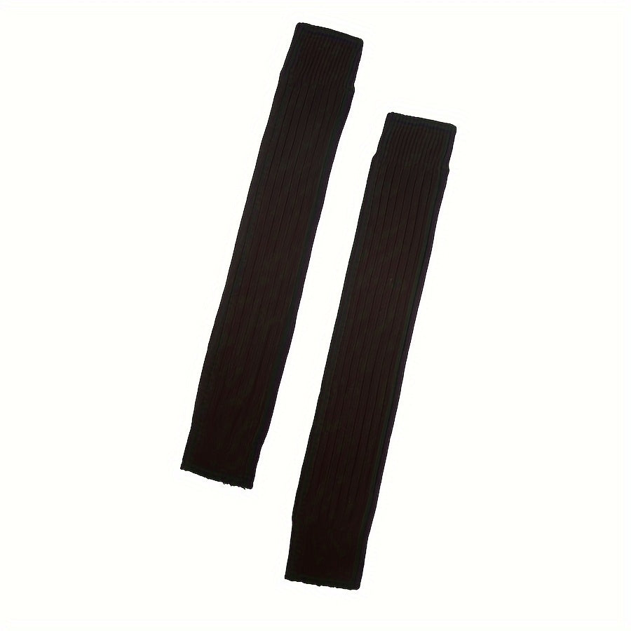 Ribbed Leg Warmers Soft & Comfy All match Socks Women's Stockings