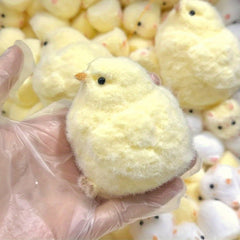 Silicone Chicken Relaxation Toy with Realistic Feathers