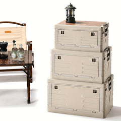 Foldable Storage Box w/ Lids & Handle for Shoes, Books, Toys - Closet Organizer