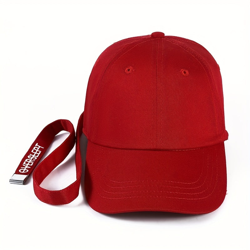 Solid Strap Baseball Cap Lightweight Sunshade Hat