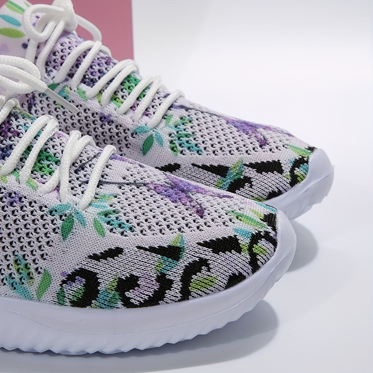 Women's Print Shock Absorbing Running Shoes Comfortable Travel Shoes