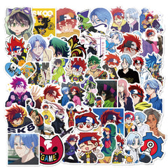 50sheets Anime Cartoon Graffiti Sticker for Ipad Luggage Car Notebook Computer