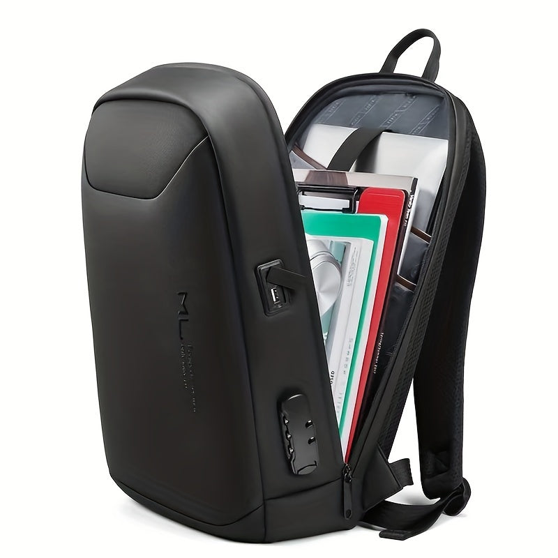Men's Casual Backpack With Combination Lock Lightweight Outdoor Backpack