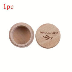 Umbilical Cord Wooden Keepsake Box Hair and Tooth Storage