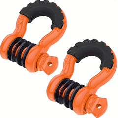 2pcs 3/4 D Ring Shackle 28.5T Break Strength 7/8'' Pin Heavy Duty Recovery