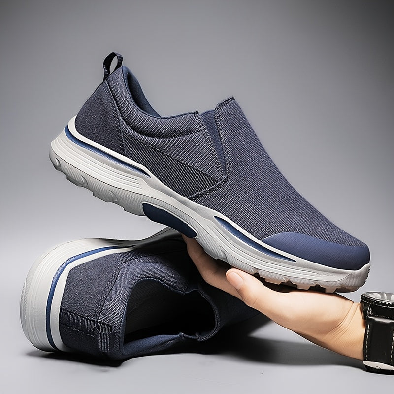 Men's Canvas Slip On Loafer Shoes Walking Sneakers