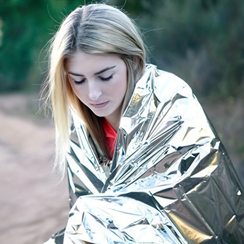 5pcs Emergency Survival Blanket for Outdoor Camping Hiking