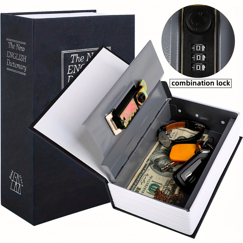 Book Money Box With Password Lock Safe Hidden Secret Storage Box