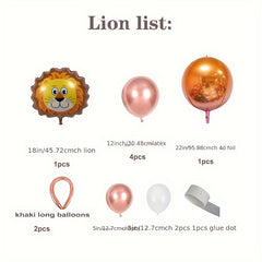 4D Forest Animal Balloon Set - Party Decoration Balloon Set