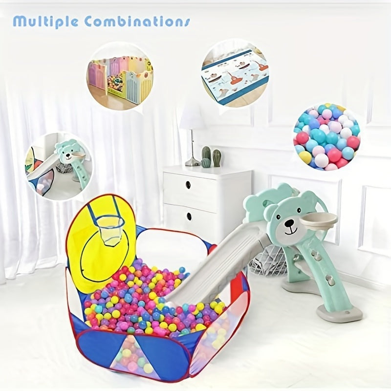 Large Kids Ball Pit Tent with Basketball Hoop & Storage Bag