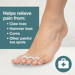 Gel Toe Straightener With Divider Rings for Men & Women
