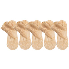 5 Pairs Floral Lace Short Socks Lightweight Stockings & Hosiery