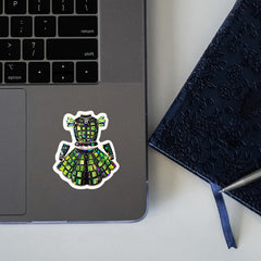 Holographic Mosaic Vinyl Sticker - Durable & Eye-Catching Design