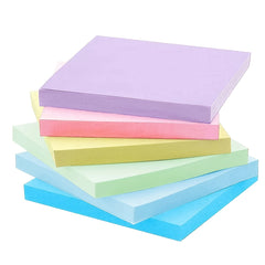 Fluorescent Sticky Notes Memo Pad Office Supplies 6 Pack